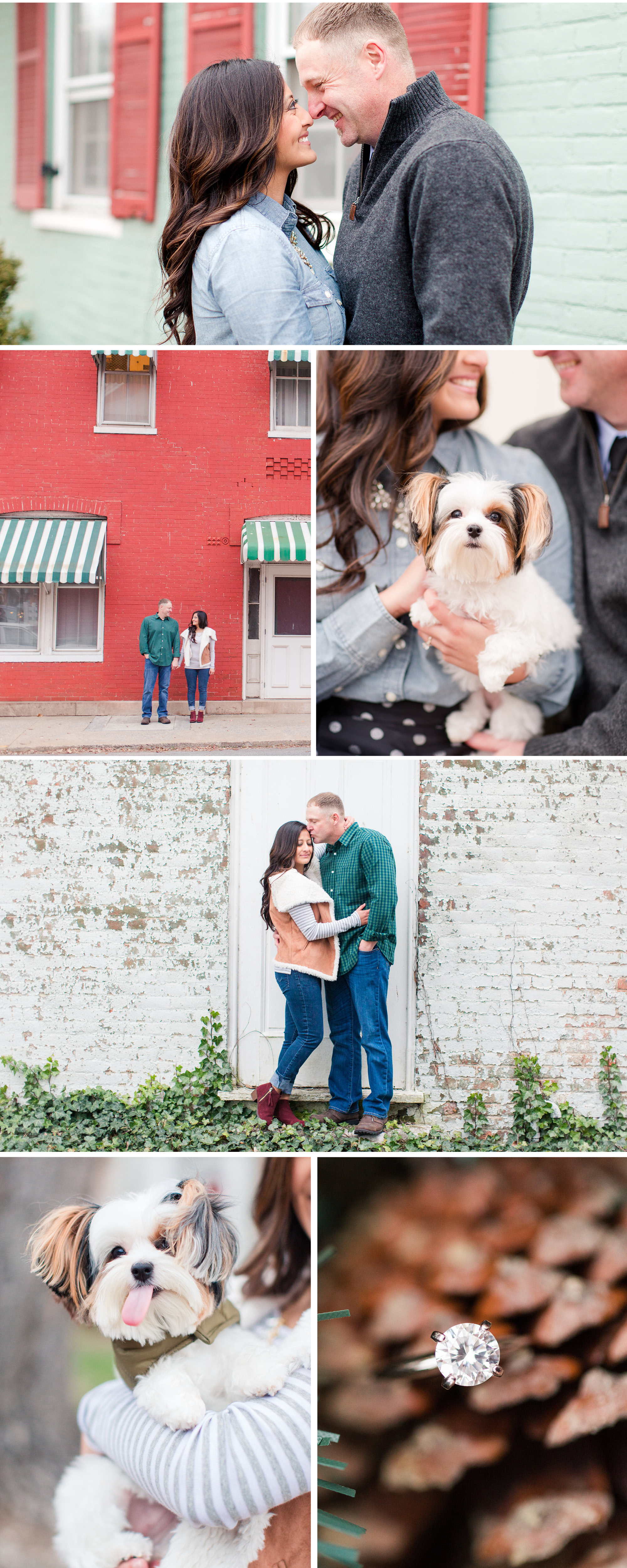 A Downtown Shepherdstown Engagement Shoot with a Puppy | by Katelyn James Photography