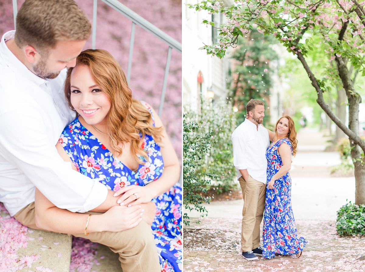 A Downtown Spring Arlington Virginia Engagement Session by Katelyn James Photography