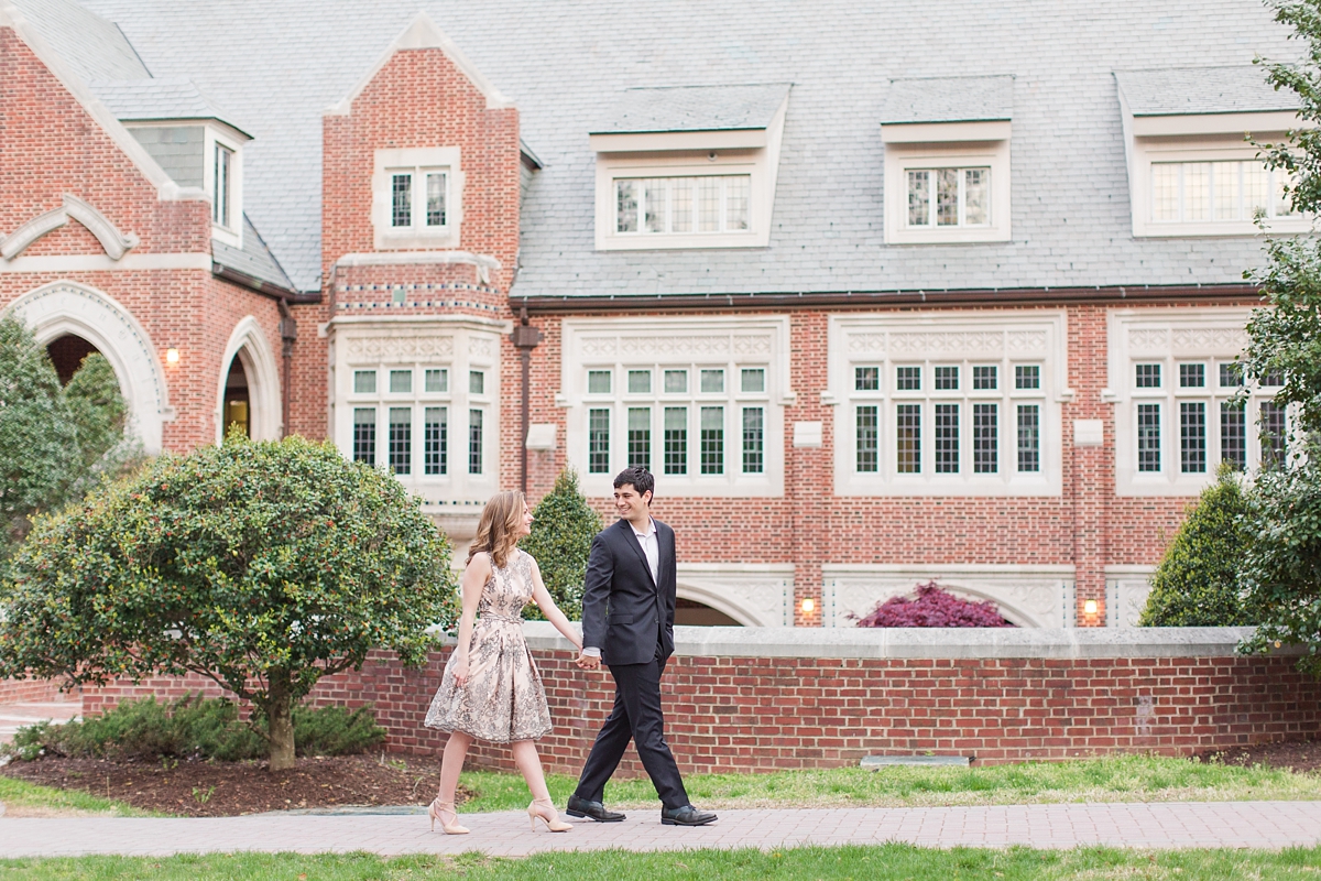 Sunrise University of Richmond Engagement Portraits by Katelyn James Photography