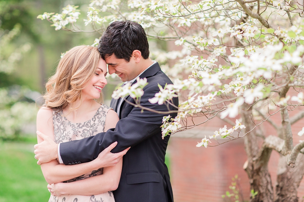Sunrise University of Richmond Engagement Portraits by Katelyn James Photography