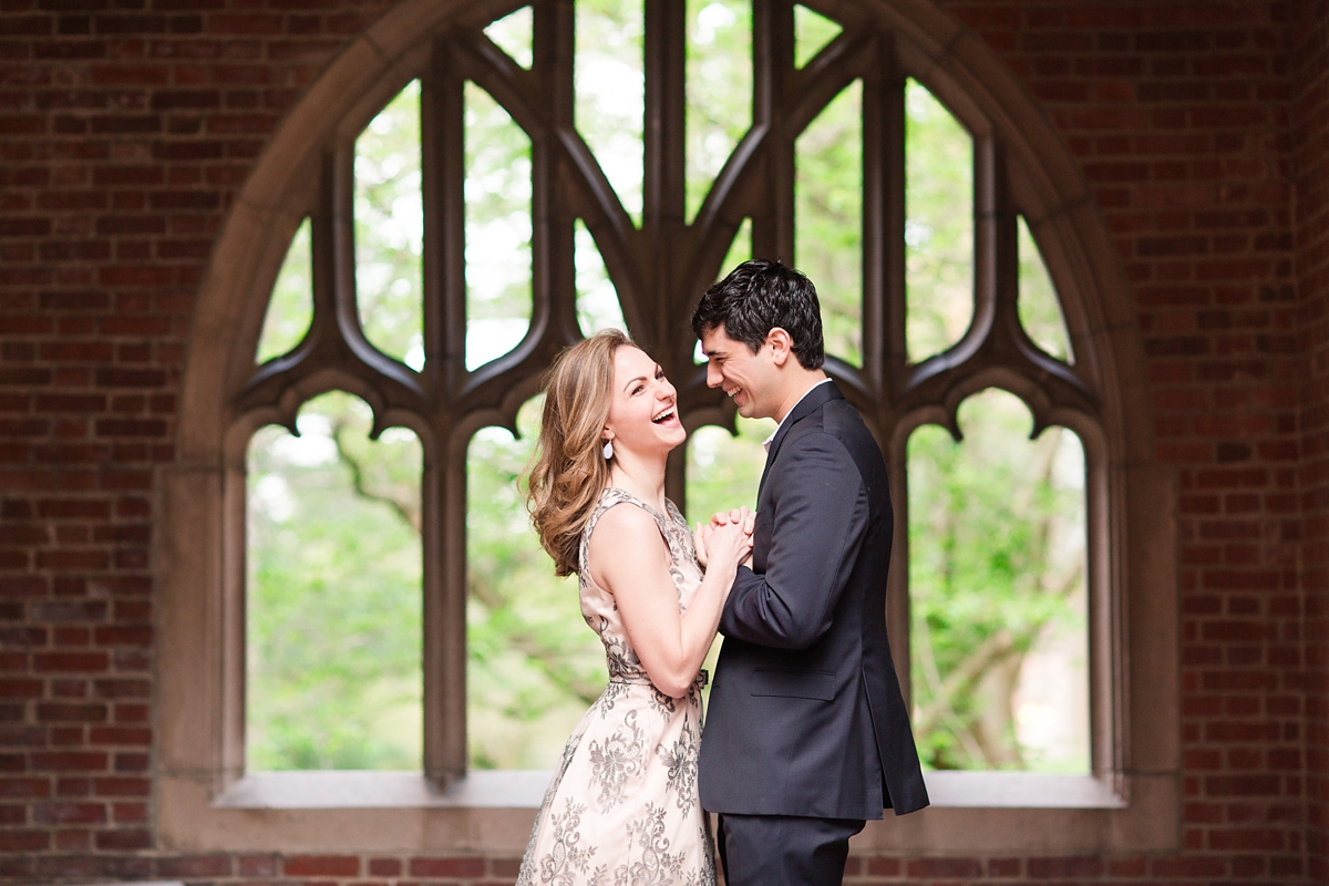Sunrise University of Richmond Engagement Portraits by Katelyn James Photography