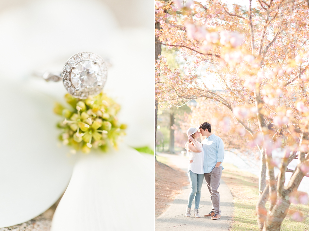 Sunrise University of Richmond Engagement Portraits by Katelyn James Photography