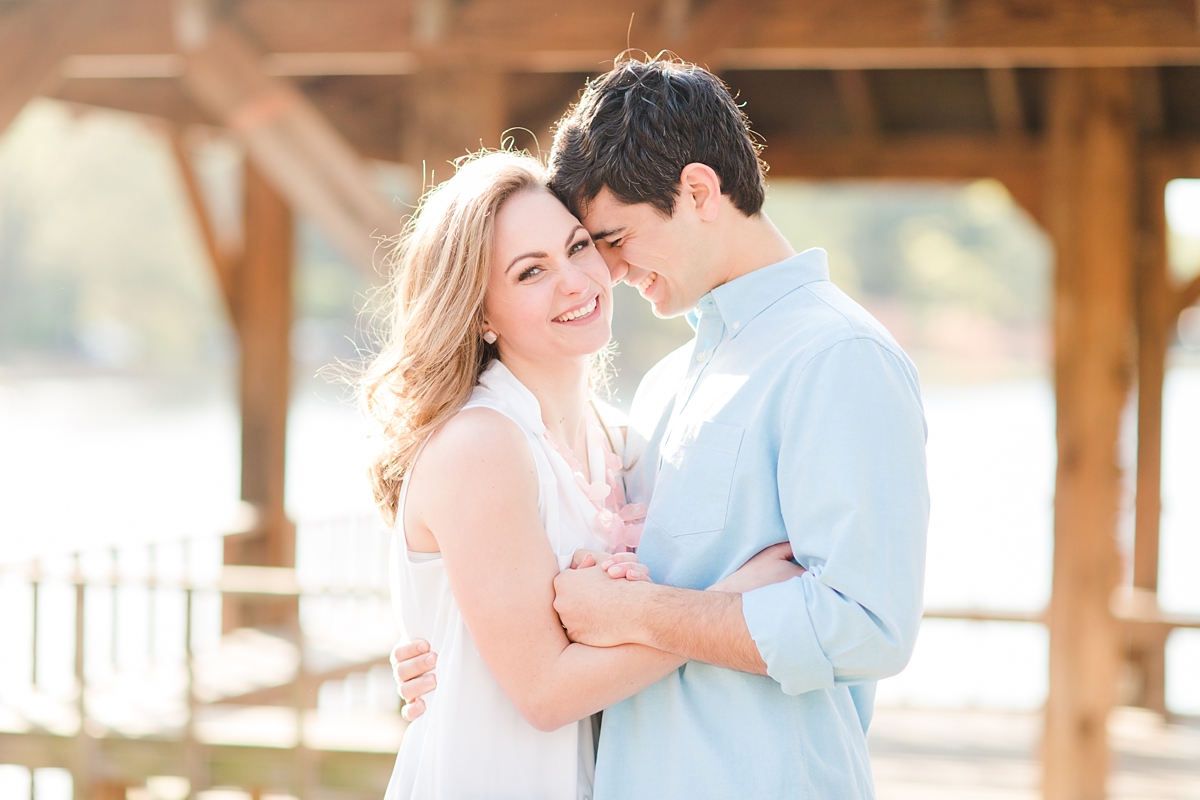 Sunrise University of Richmond Engagement Portraits by Katelyn James Photography