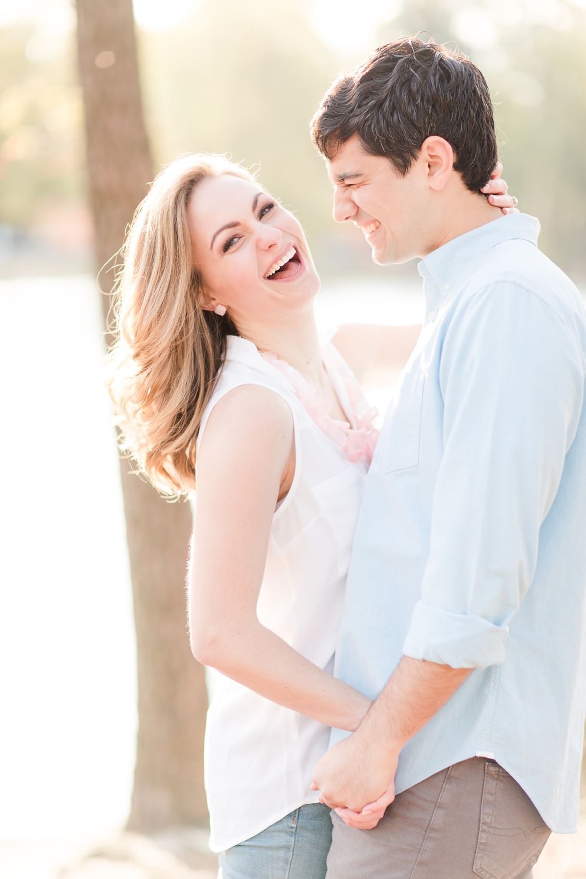 Sunrise University of Richmond Engagement Portraits by Katelyn James Photography