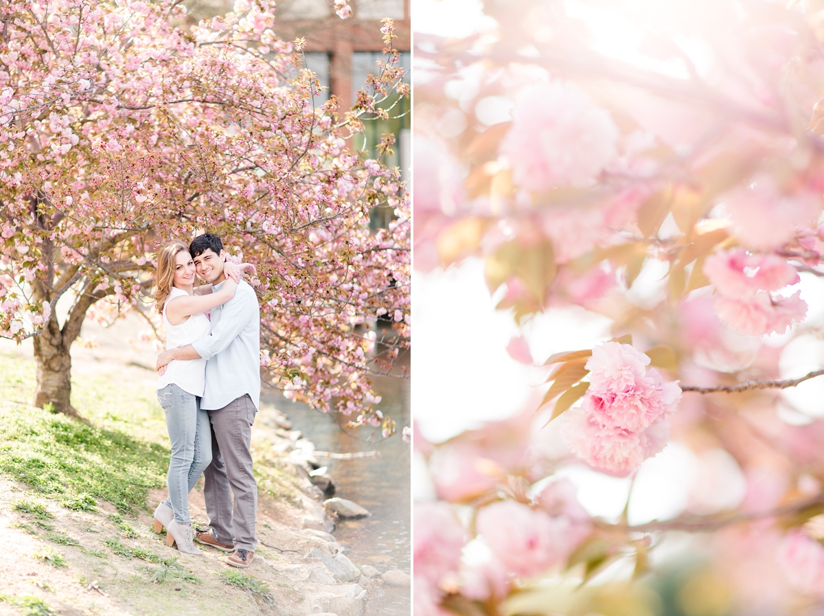 Sunrise University of Richmond Engagement Portraits by Katelyn James Photography