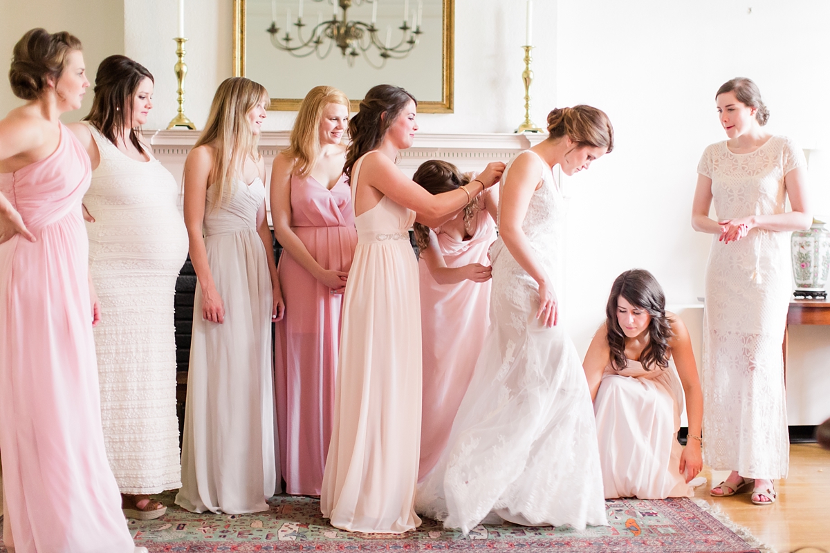 A Classic Ivory, Blush, Sage, and Taupe Richmond Wedding at the Visual Arts Center | By Katelyn James Photography