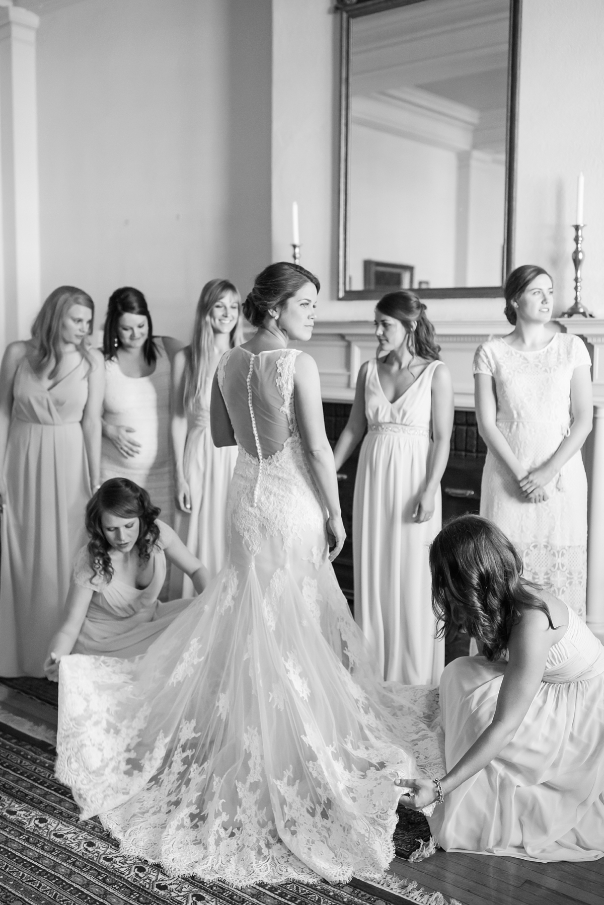 A Classic Ivory, Blush, Sage, and Taupe Richmond Wedding at the Visual Arts Center | By Katelyn James Photography