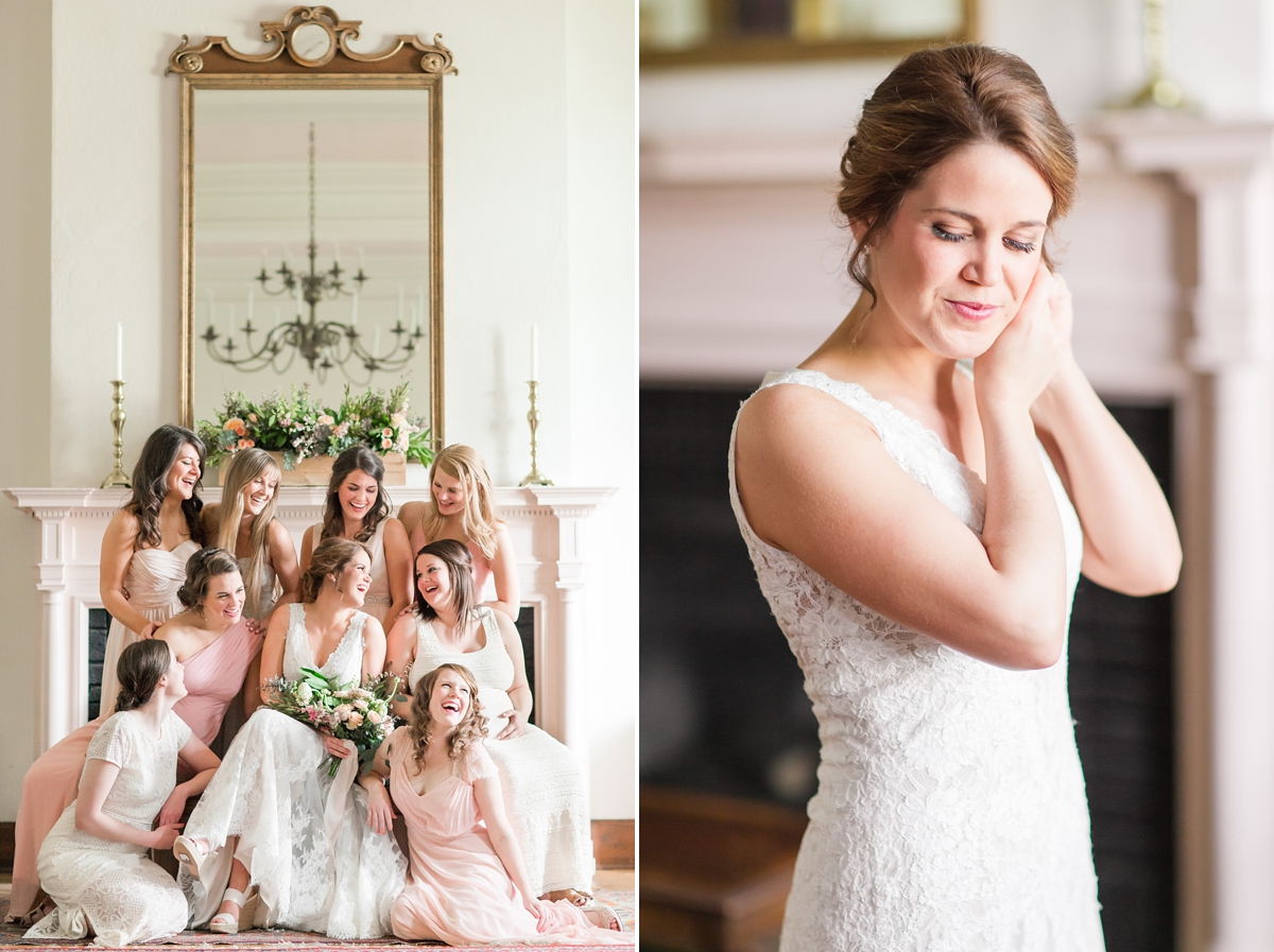 A Classic Ivory, Blush, Sage, and Taupe Richmond Wedding at the Visual Arts Center | By Katelyn James Photography