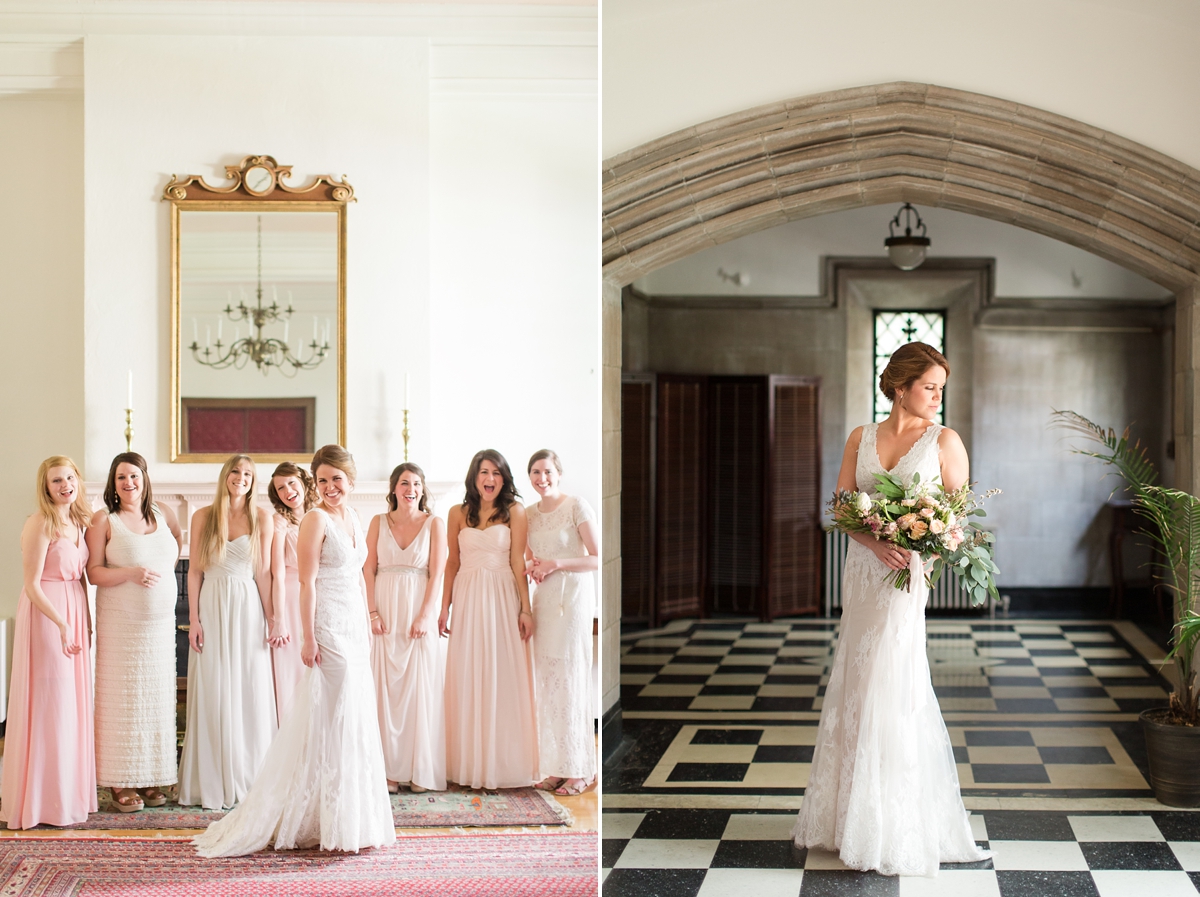 A Classic Ivory, Blush, Sage, and Taupe Richmond Wedding at the Visual Arts Center | By Katelyn James Photography