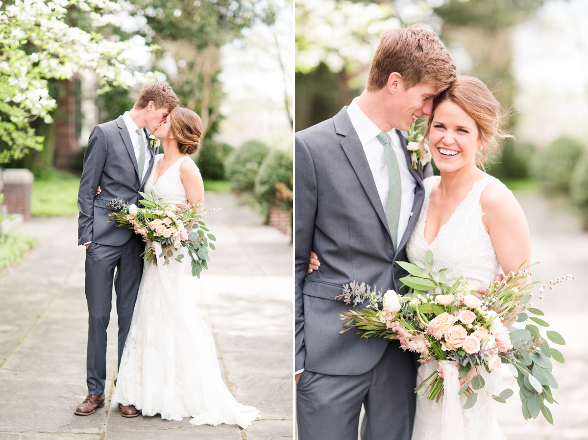 A Classic Ivory, Blush, Sage, and Taupe Richmond Wedding at the Visual Arts Center | By Katelyn James Photography