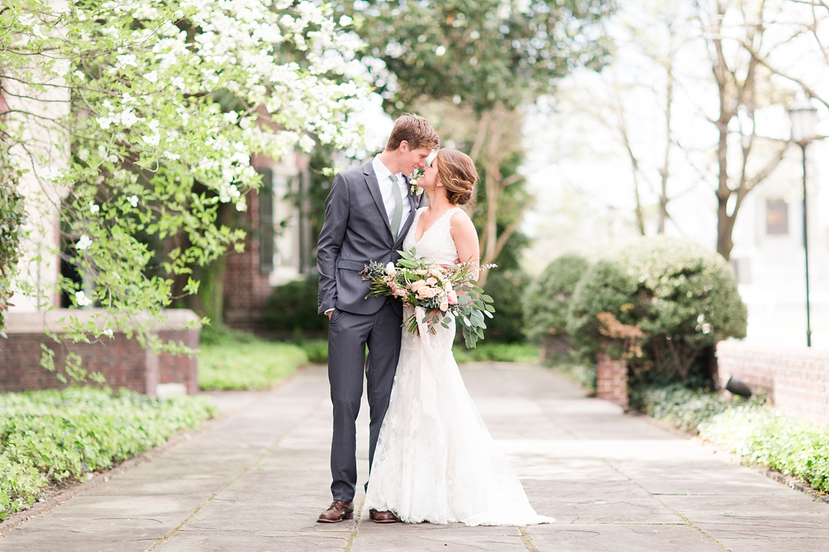 A Classic Ivory, Blush, Sage, and Taupe Richmond Wedding at the Visual Arts Center | By Katelyn James Photography