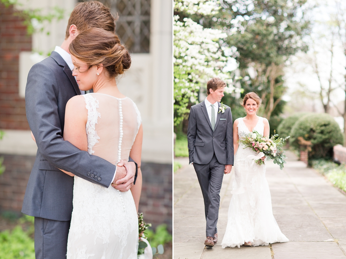 A Classic Ivory, Blush, Sage, and Taupe Richmond Wedding at the Visual Arts Center | By Katelyn James Photography
