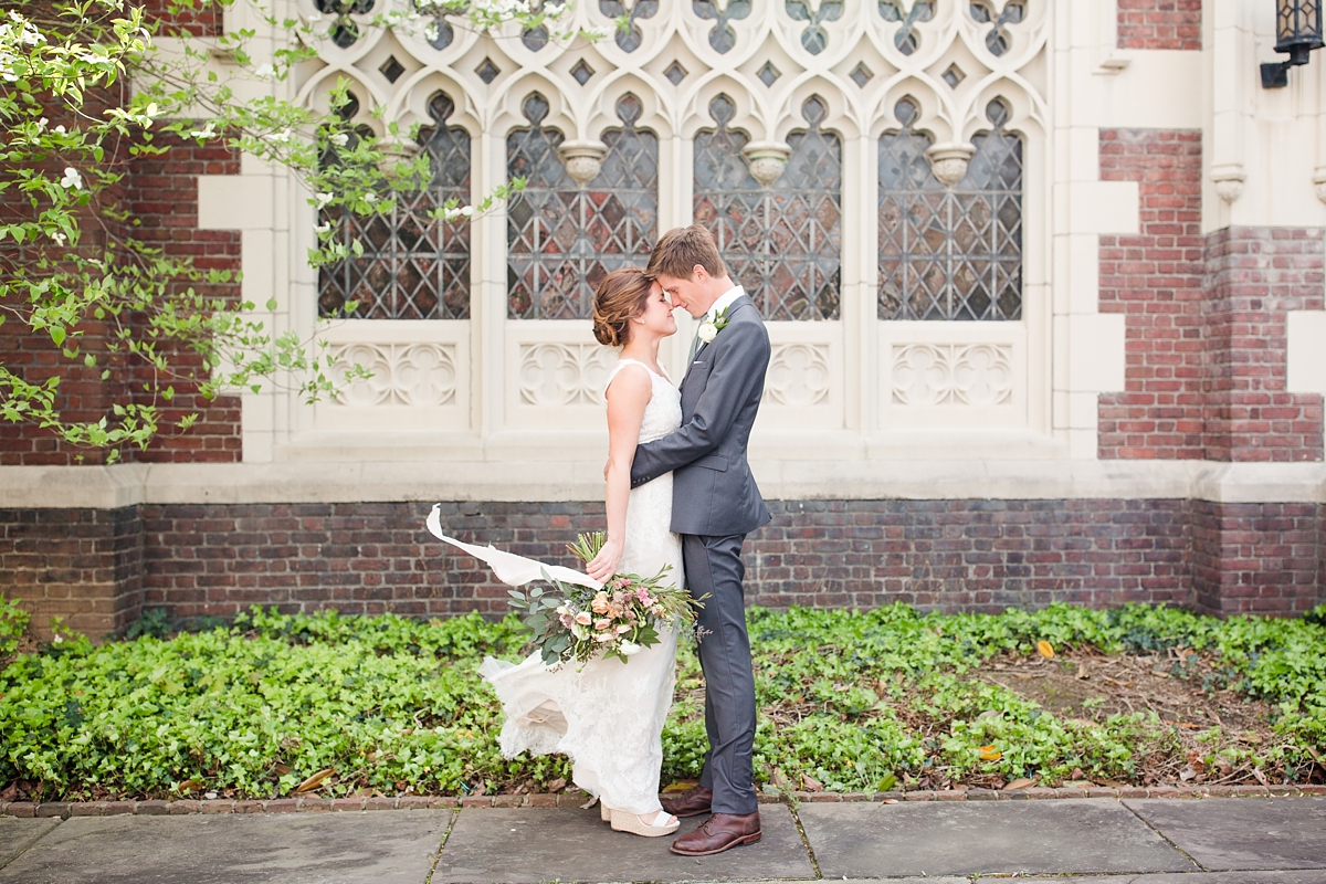 A Classic Ivory, Blush, Sage, and Taupe Richmond Wedding at the Visual Arts Center | By Katelyn James Photography