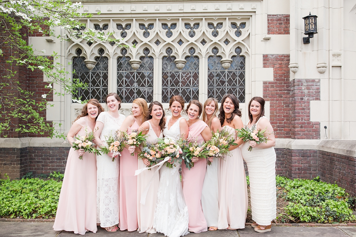A Classic Ivory, Blush, Sage, and Taupe Richmond Wedding at the Visual Arts Center | By Katelyn James Photography