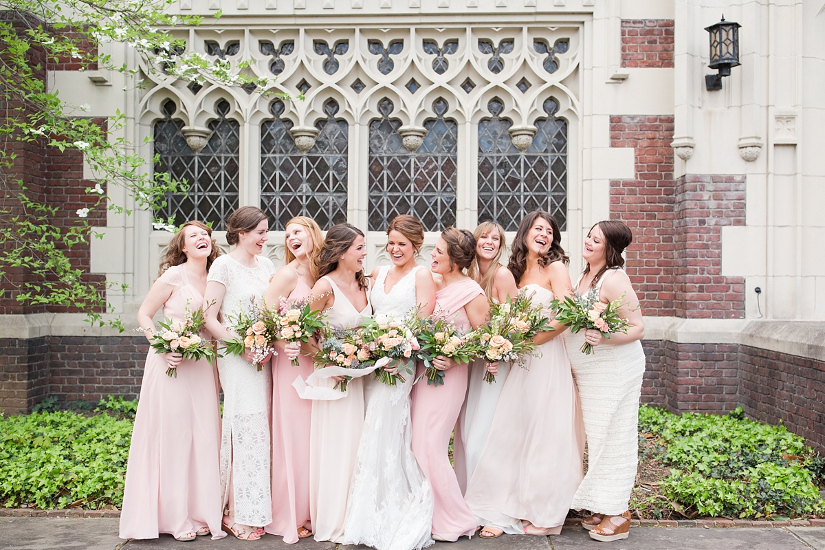 A Classic Ivory, Blush, Sage, and Taupe Richmond Wedding at the Visual Arts Center | By Katelyn James Photography