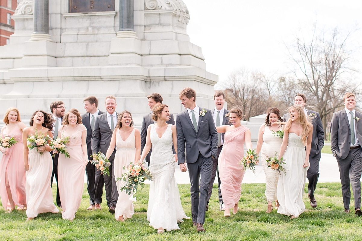 A Classic Ivory, Blush, Sage, and Taupe Richmond Wedding at the Visual Arts Center | By Katelyn James Photography