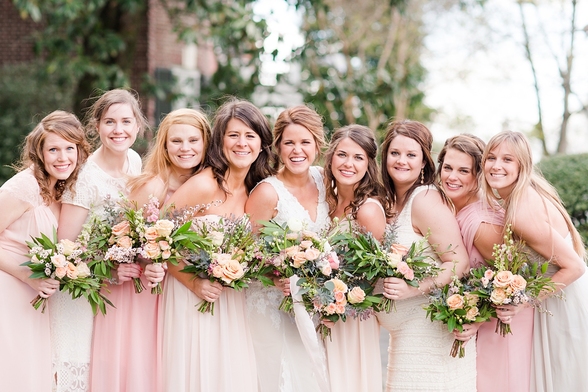 A Classic Ivory, Blush, Sage, and Taupe Richmond Wedding at the Visual Arts Center | By Katelyn James Photography