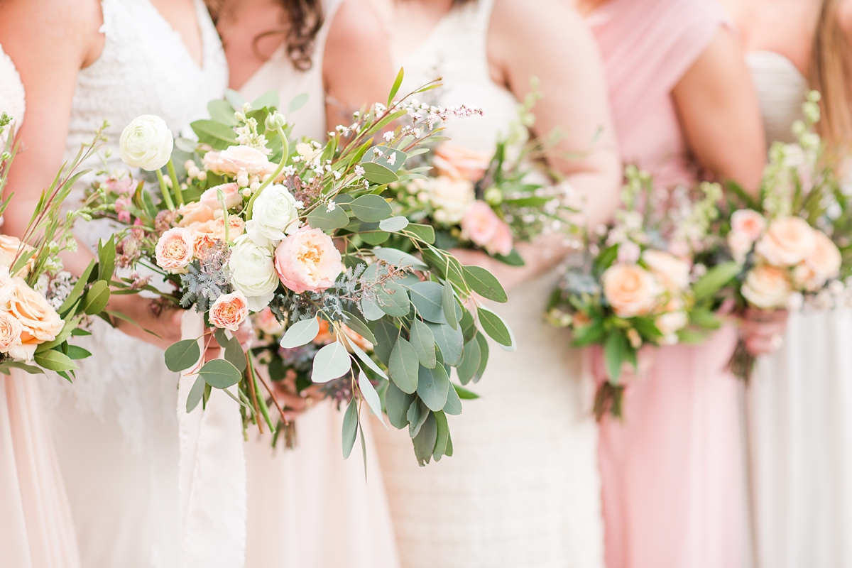 A Classic Ivory, Blush, Sage, and Taupe Richmond Wedding at the Visual Arts Center | By Katelyn James Photography