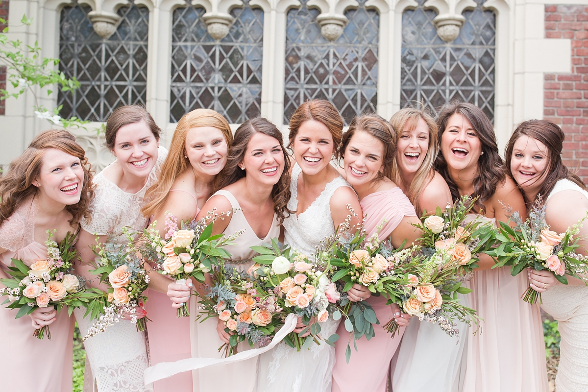 A Classic Ivory, Blush, Sage, and Taupe Richmond Wedding at the Visual Arts Center | By Katelyn James Photography