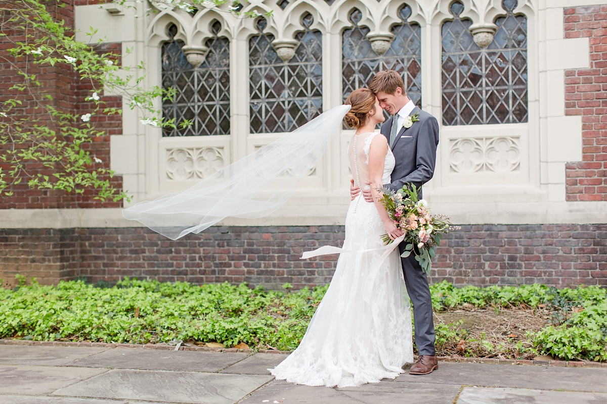 A Classic Ivory, Blush, Sage, and Taupe Richmond Wedding at the Visual Arts Center | By Katelyn James Photography