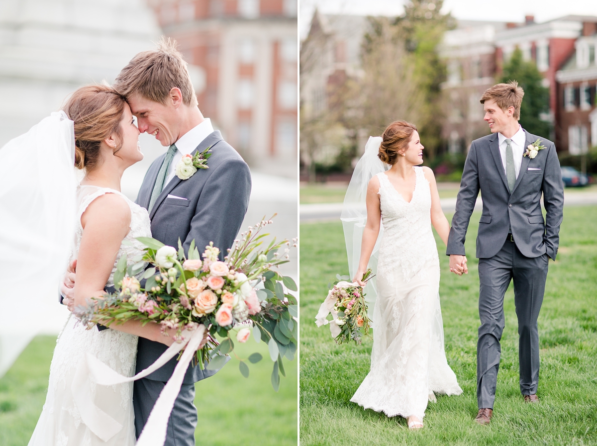 A Classic Ivory, Blush, Sage, and Taupe Richmond Wedding at the Visual Arts Center | By Katelyn James Photography