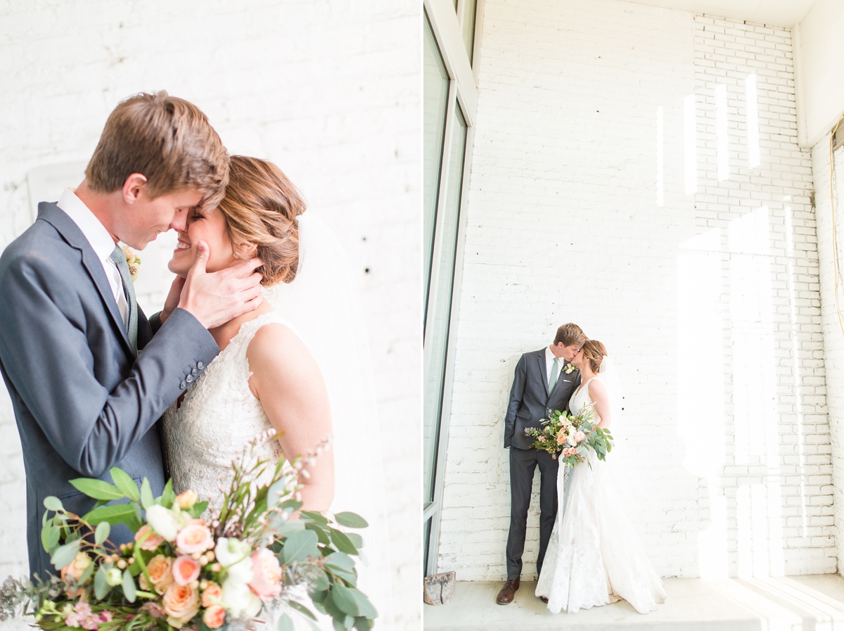 A Classic Ivory, Blush, Sage, and Taupe Richmond Wedding at the Visual Arts Center | By Katelyn James Photography