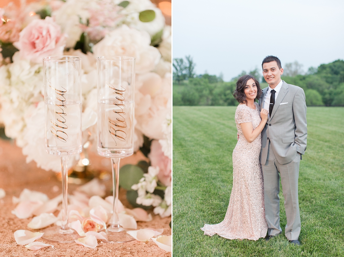 A Grey, Navy, Blush, Ivory and Lace Inspired Spring Wedding at Shadow Creek Weddings and Events by Katelyn James Photography